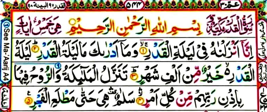 Surat Al Qadr Arab, Latin and Terjemah Bahasa Indonesia سورة القدر