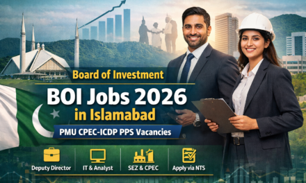 Board of Investment BOI Jobs 2026 in Islamabad – PMU CPEC-ICDP PPS Vacancies
