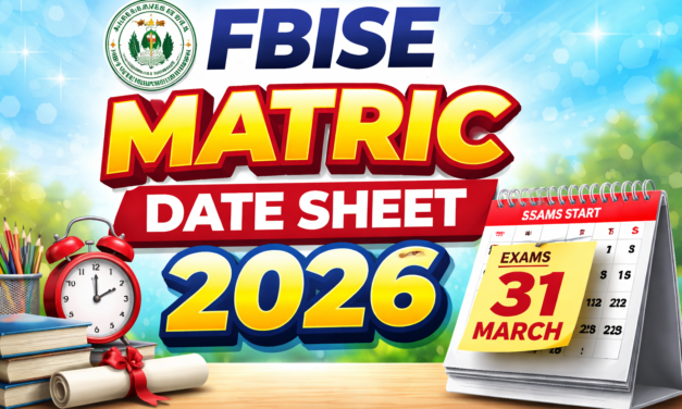 FBISE Matric Date Sheet 2026 Announced – Complete Federal Board Exam Schedule & Updates
