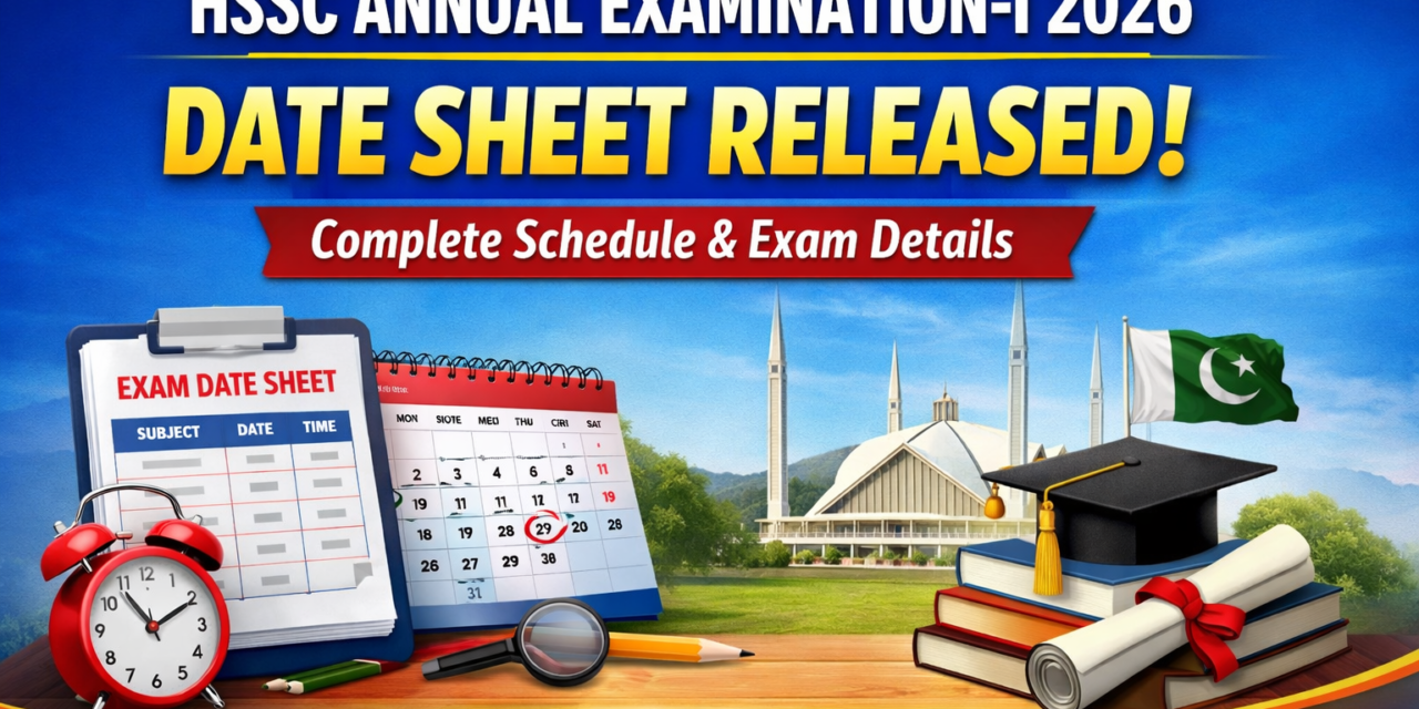 HSSC Annual Examination 2026 Date Sheet Released Abbotabad Board – Complete Schedule & Exam Details