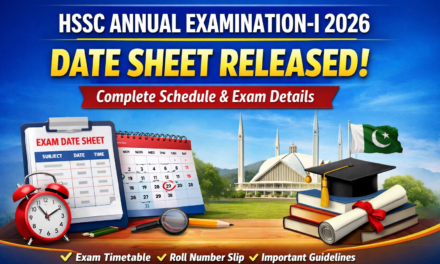 HSSC Annual Examination 2026 Date Sheet Released Abbotabad Board – Complete Schedule & Exam Details