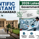 Scientific Assistant Jobs in Islamabad 2026 PO Box 3255 GPO – Latest SPS-04 Government Vacancies
