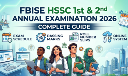 FBISE HSSC Exam 2026 Complete Guide: Schedule, Passing Marks, Roll Number Slips & Online System