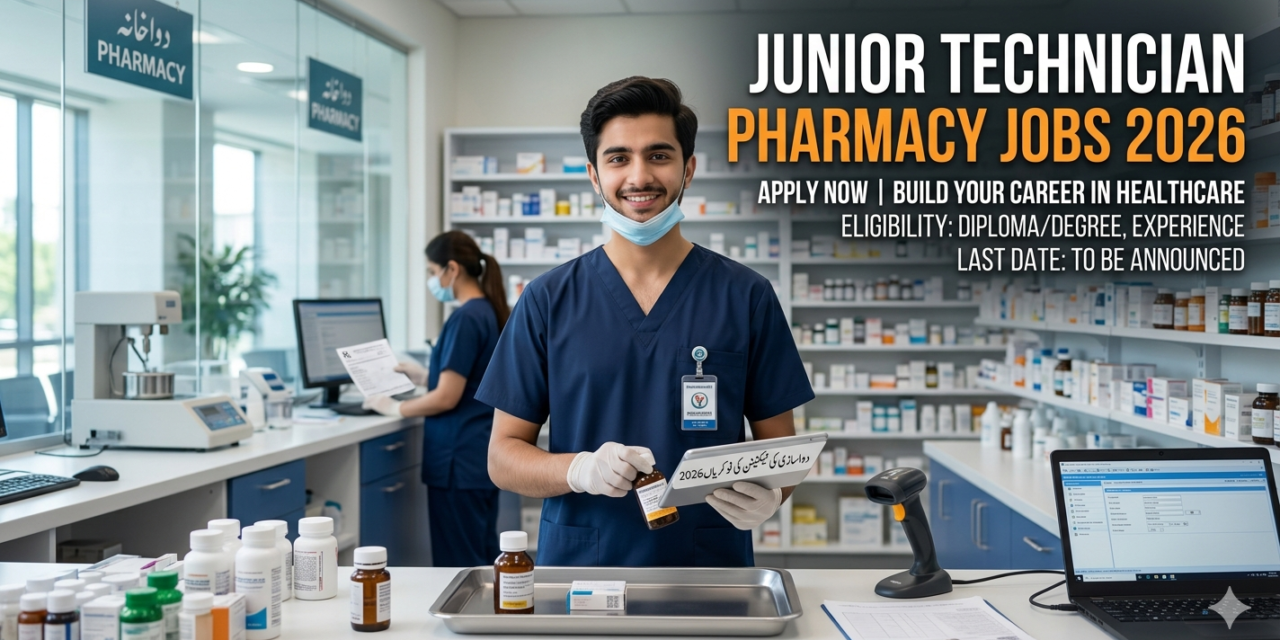 Junior Technician Pharmacy Jobs 2026 in Islamabad – Eligibility, Salary & Complete Apply Guide