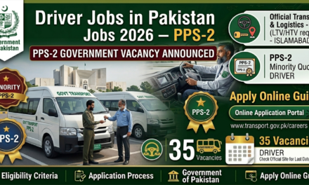 Driver Jobs in Pakistan 2026 – PPS-2 Government Vacancies in Islamabad
