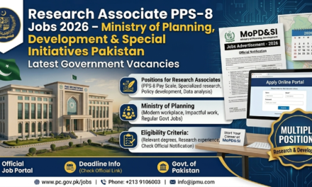 Research Associate PPS-8 Jobs 2026 – Ministry of Planning, Development & Special Initiatives Pakistan Latest Government Vacancies