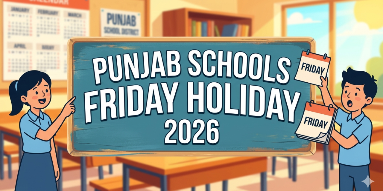 Punjab Schools Friday Holiday 2026 Announced with New Timings from April (Official Notification)