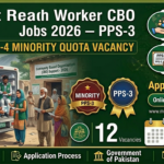 Out Reach Worker CBO Jobs 2026– 12 Vacancies at Ministry of National Health Services Pakistan (PPS-3, Matric Required)