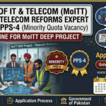 Telecom Reforms Expert Job 2026 in Pakistan – Apply Online for MoITT DEEP Project