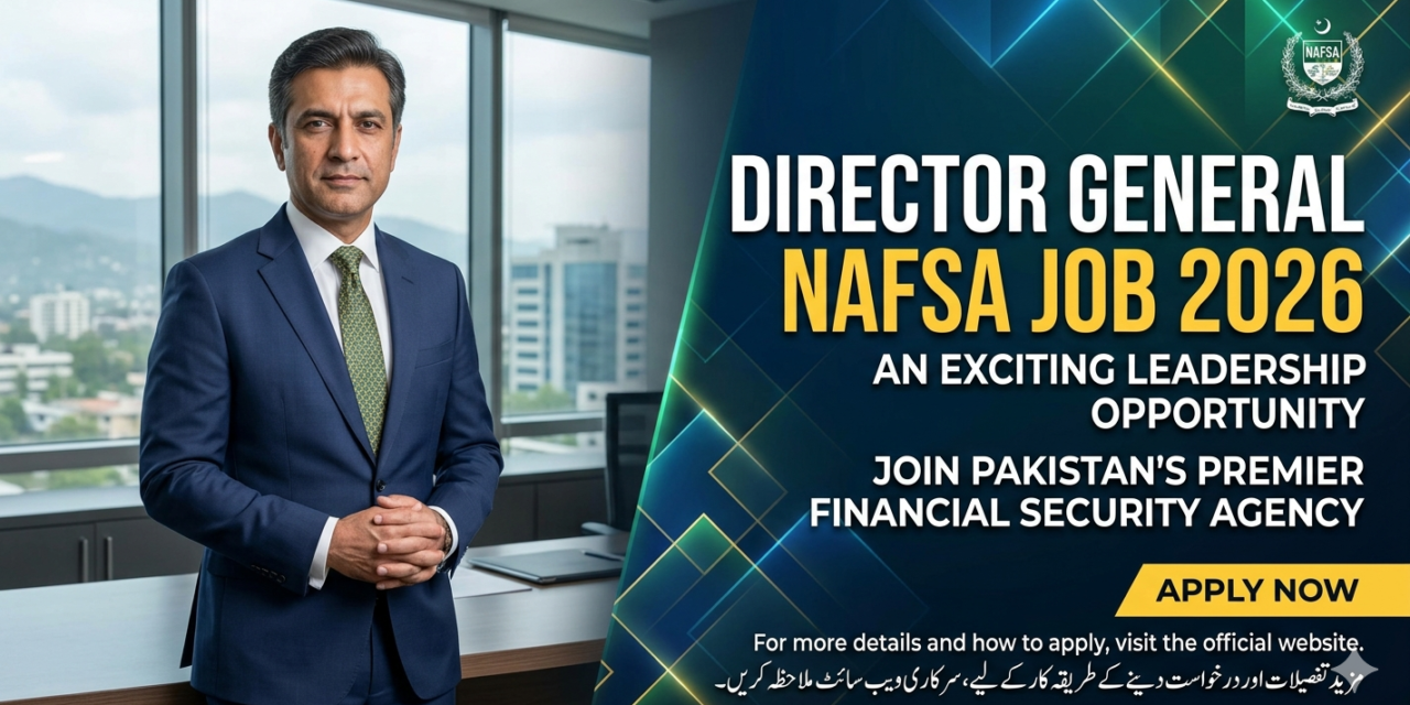 Director General NAFSA Job 2026 – Pakistan Single Window Islamabad Latest Government Executive Vacancy