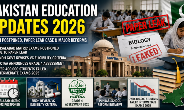 Pakistan Education Updates 2026: Matric Exam Postponement, Paper Leak Scandal, and Major Policy Reforms Shake the System