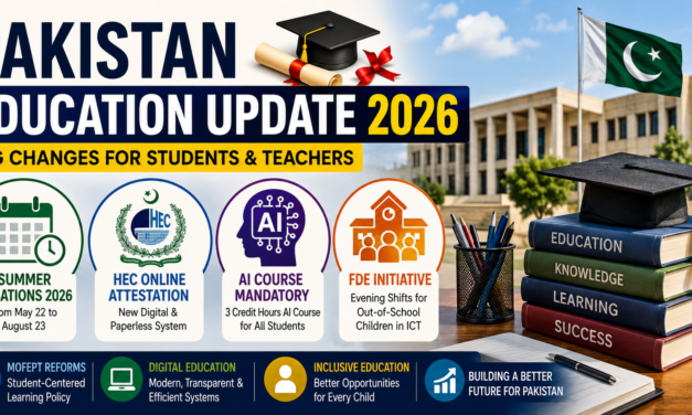 Pakistan Education Update 2026: Summer Vacations, HEC Online Attestation & New AI Course Policy