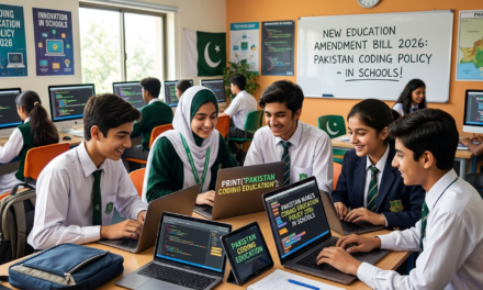 Pakistan Makes Pakistan Coding Education Policy 2026 in Schools Under New Education Amendment Bill 2026