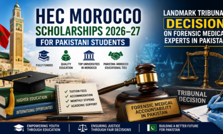 HEC Morocco Scholarships 2026–27 for Pakistani Students and Landmark Tribunal Decision on Forensic Medical Accountability in Pakistan