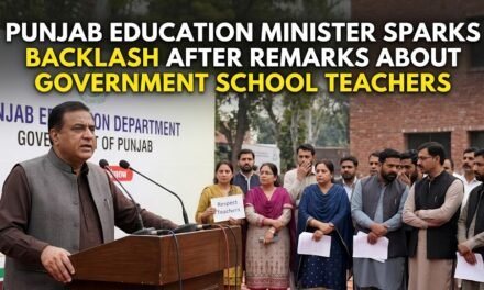 Punjab Education Minister Sparks Backlash After Remarks About Government School Teachers