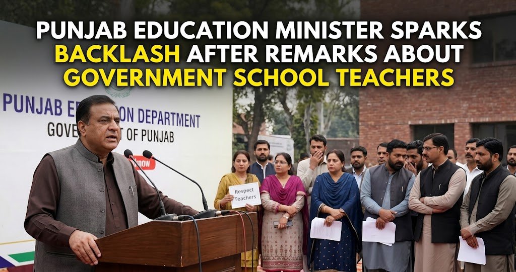 Punjab Education Minister Sparks Backlash After Remarks About Government School Teachers
