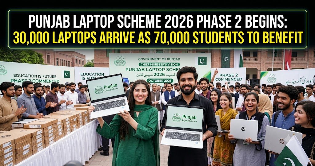 Punjab Laptop Scheme 2026 Phase 2 Begins: 30,000 Laptops Arrive as 70,000 Students to Benefit