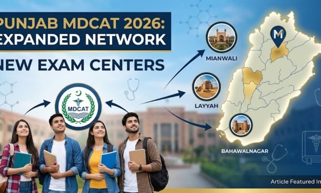 Punjab Expands MDCAT 2026 Network with New Exam Centers in Mianwali, Layyah, and Bahawalnagar