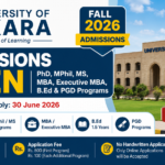 University of Okara Fall 2026 Admissions for PhD, MPhil, MBA & Weekend Programs