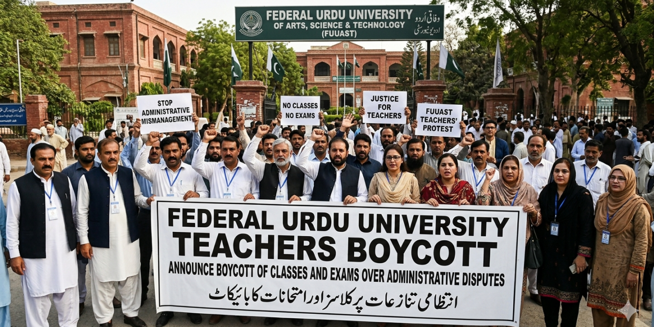 Federal Urdu University Boycott Teachers Announce of Classes and Exams Over Administrative Disputes