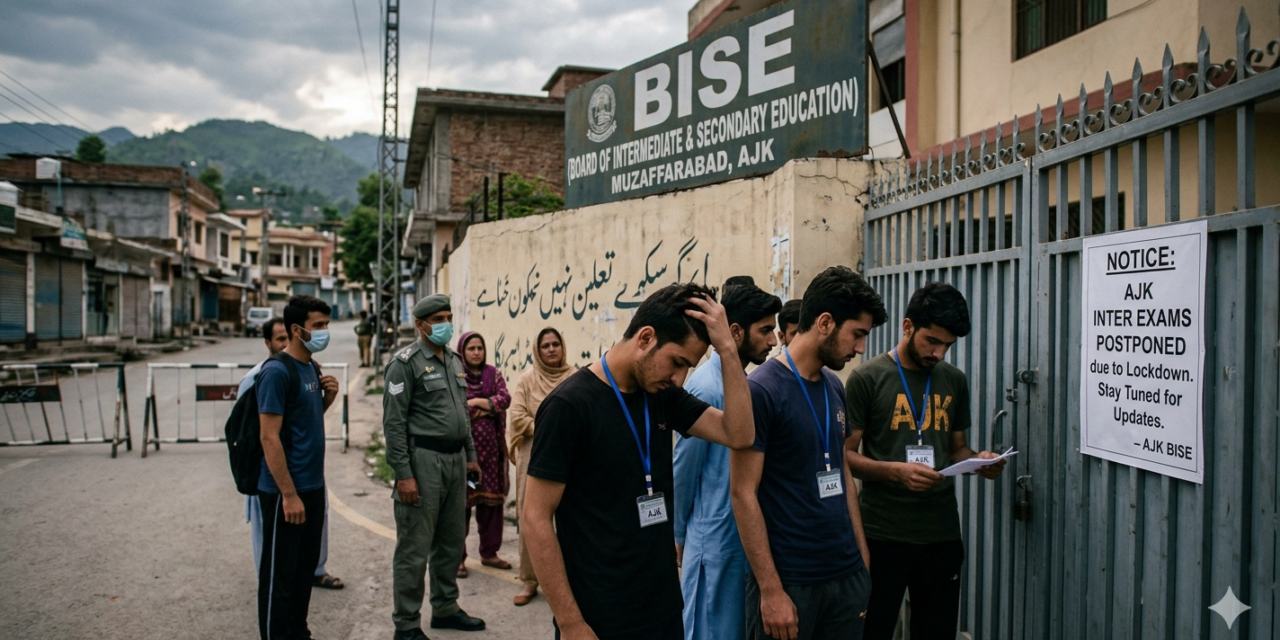 AJK Inter Exams Postponed Amid Regional Lockdown: Full Situation Report, Impact, and Official Updates