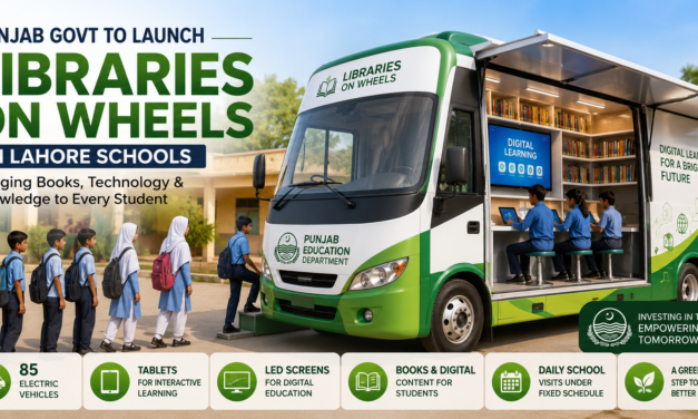 Punjab to Launch ‘Libraries on Wheels’ in Lahore Schools: A Smart Step Toward Reading and Digital Learning