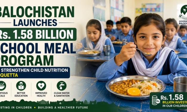 Balochistan School Meal Program: Balochistan Launches Rs. 1.58 Billion School Meal Program to Strengthen Child Nutrition in Quetta