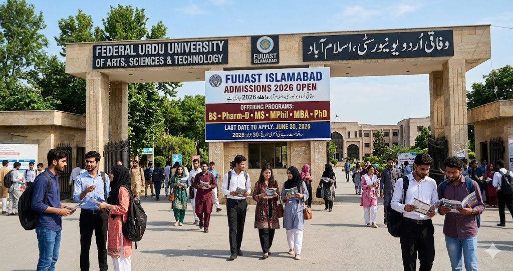 FUUAST Islamabad Admissions 2026 Open: BS, Pharm-D, MS, MPhil, MBA and PhD Programs, Last Date June 30