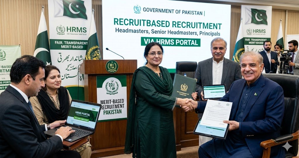 Government Announces Merit-based Recruitment Pakistan for Headmasters, Senior Headmasters and Principals via HRMS Portal