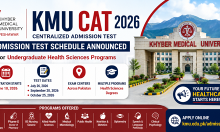 KMU CAT 2026 Centralized Admission Test: Complete Schedule, Registration Process, Eligibility, Programs & Exam Centers