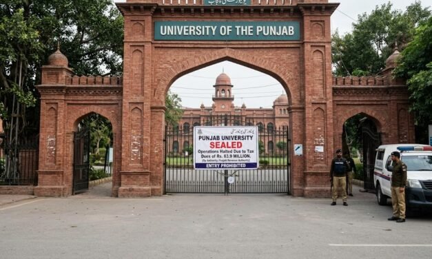 Punjab University Sealed Over Rs. 83.9 Million Tax Dues, Operations Halted