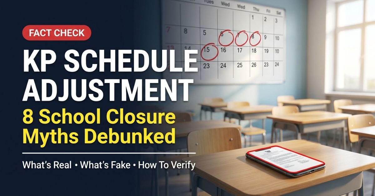 KP Schedule Adjustment: 8 School Closure Myths Debunked